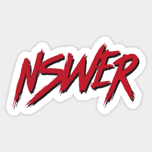 NMIXX NSWER typography Sticker